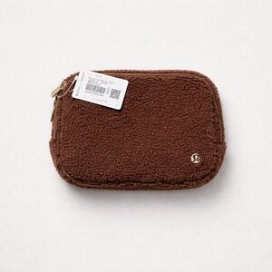 Lululemon Chocolate Fleece Pouch